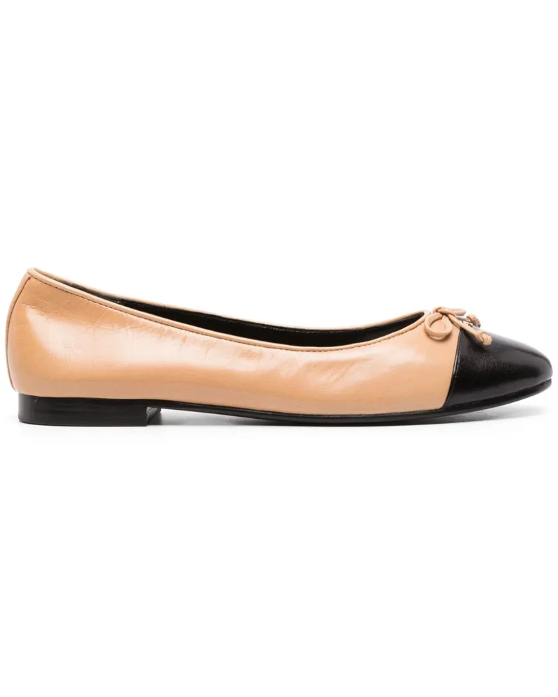 Tory Burch Ballerinas mit Kontrastkappe - Nude Nude