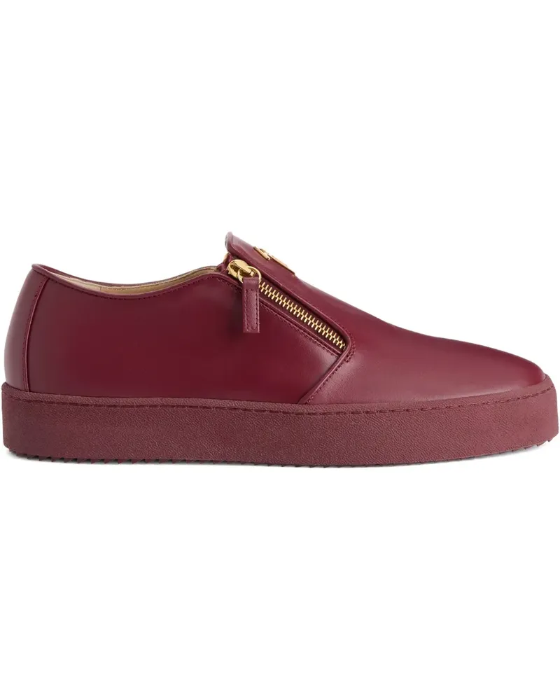 Giuseppe Zanotti Gz-kobe signature-detail zipped slip-ons - Rot Rot
