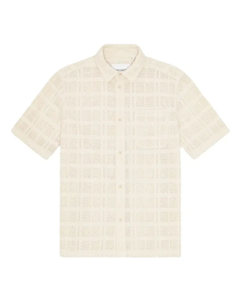 LES DEUX Charlie open-work shirt - Nude Nude