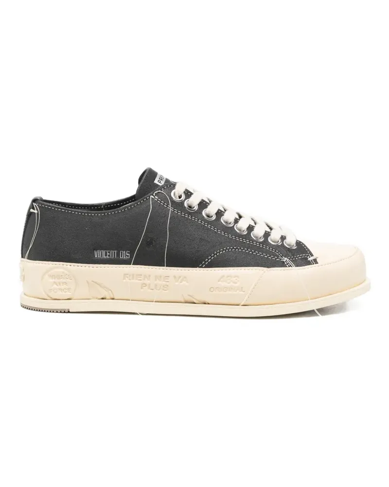 Premiata Vince Sneakers mit Kontrastkappe - Schwarz Schwarz