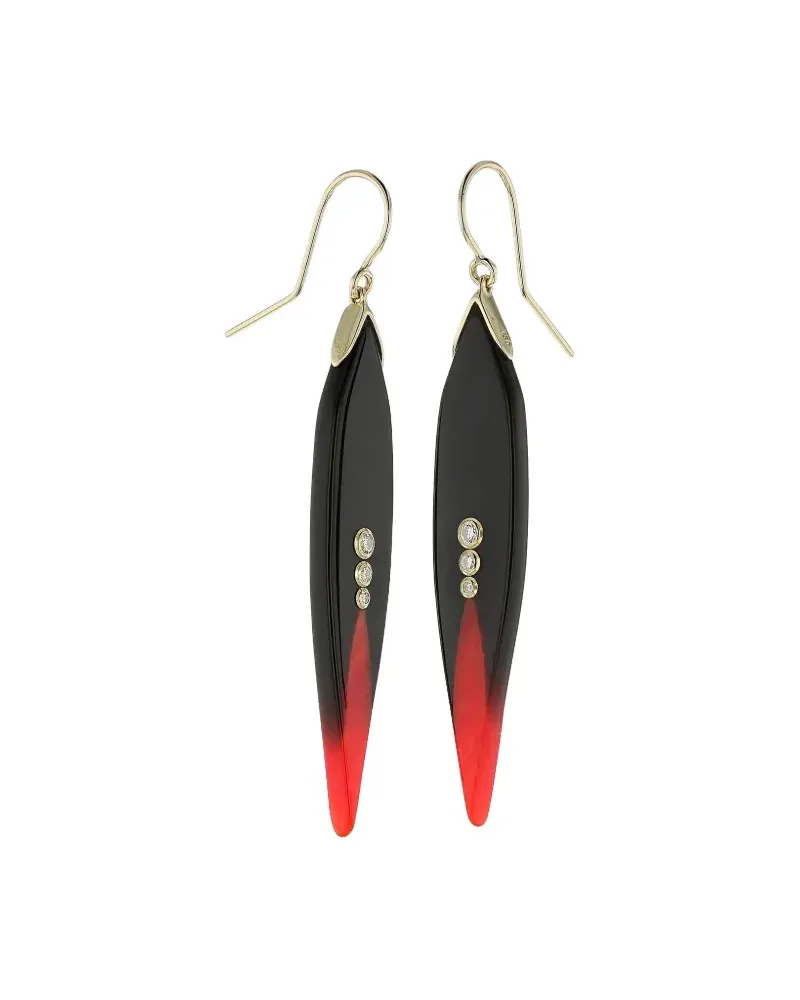 Mark Davis Bakelite Ohrringe - Rot Rot
