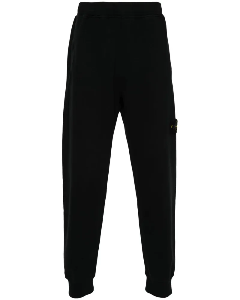 Stone Island Jogginghose mit Kompass-Patch - Schwarz Schwarz