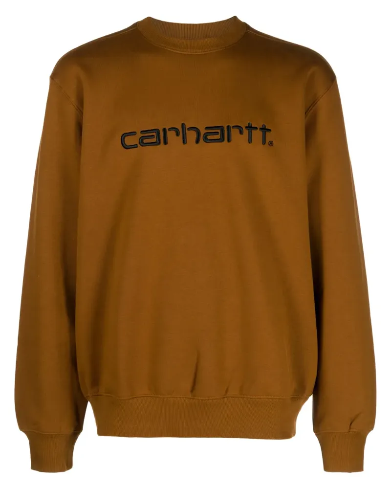 Carhartt WIP Sweatshirt mit Logo-Stickerei - Braun Braun