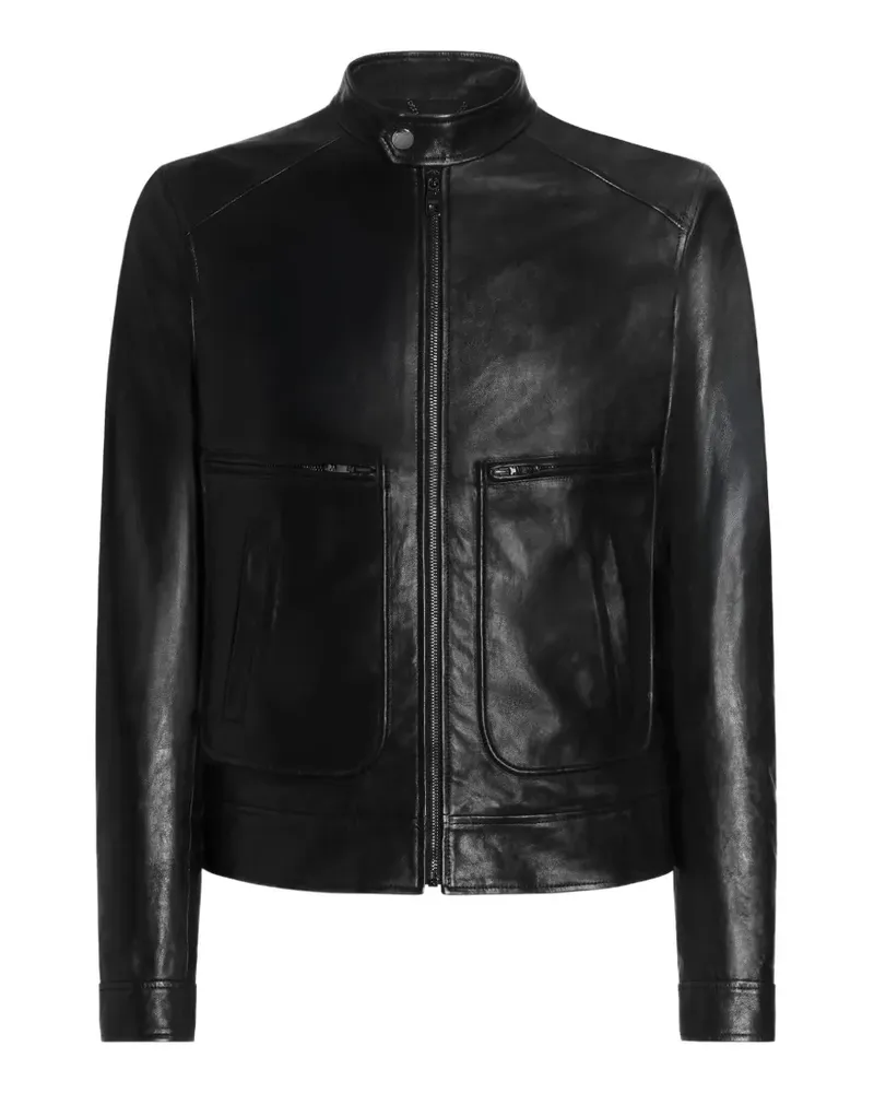 Dolce & Gabbana Jacke aus Nappaleder - Schwarz Schwarz