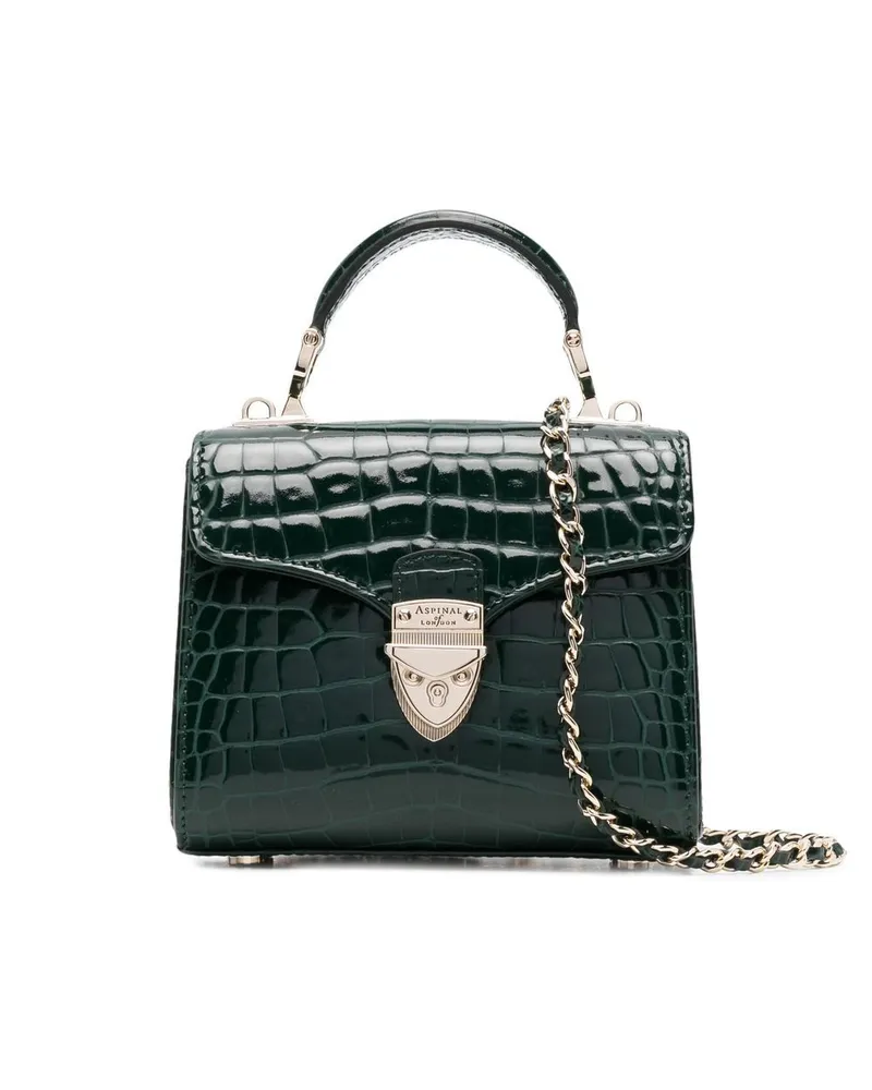 Aspinal of London Mini Mayfair Handtasche - Grün Grün
