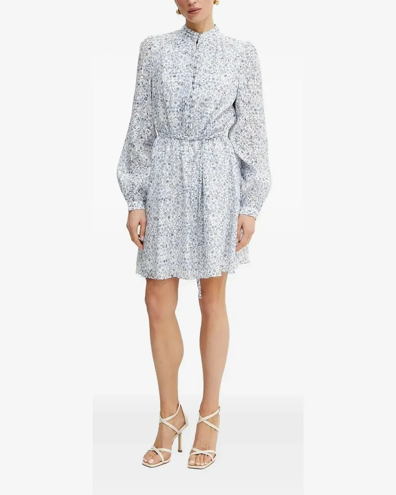 Guess Minikleid mit Blumen-Print - Blau Blau