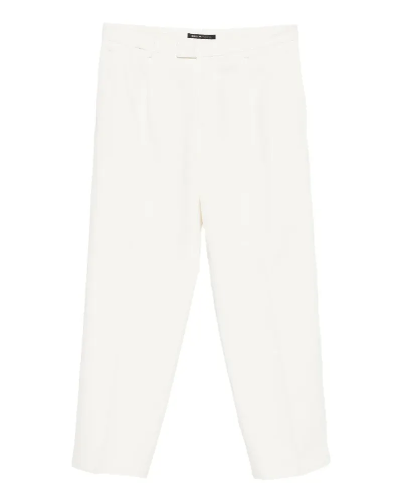 Briglia 1949 Straight-Leg-Hose mit Falten - Weiß Weiß