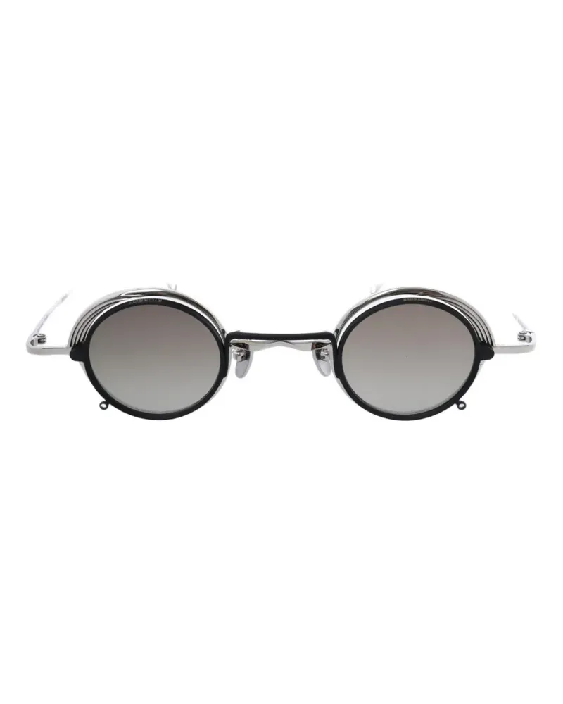 RIGARDS x Ziggy Chen Vintage round-frame clip-on glasses - Silber Silber