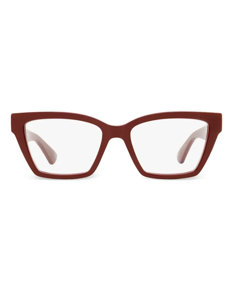 Gucci Brille mit eckigem Gestell - Rot Rot