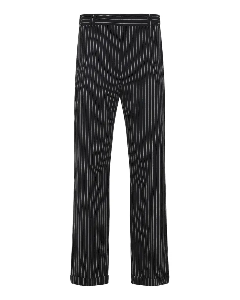 Tom Ford Gestreifte Hose - Schwarz Schwarz