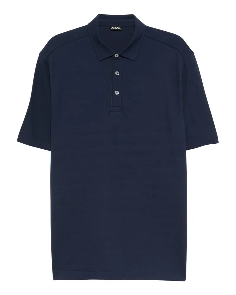 Ermenegildo Zegna Kurzärmeliges Poloshirt - Blau Blau