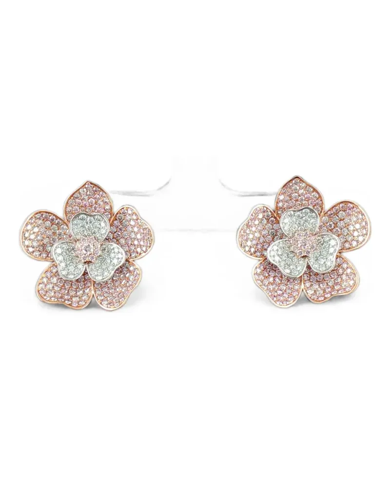 HYT Jewelry flower diamond earrings - Rosa Rosa
