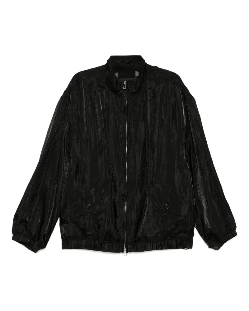 SONGZIO Officer Harrington Pullover - Schwarz Schwarz