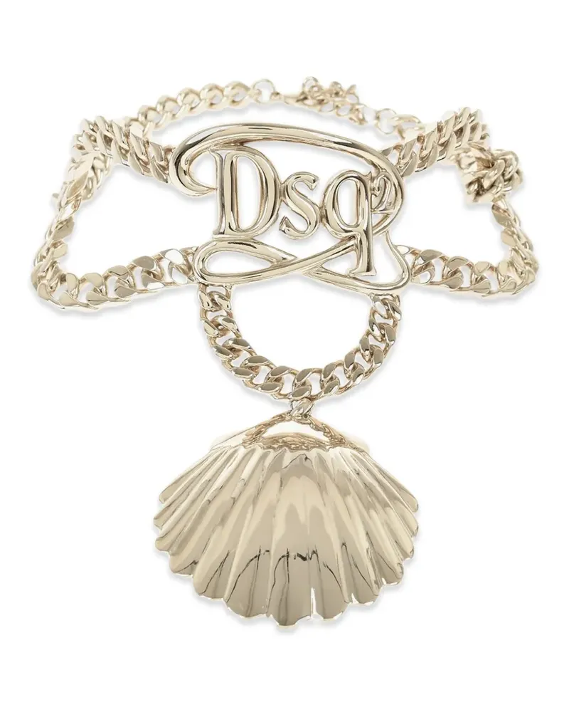 Dsquared2 Halskette mit Logo - Gold Gold