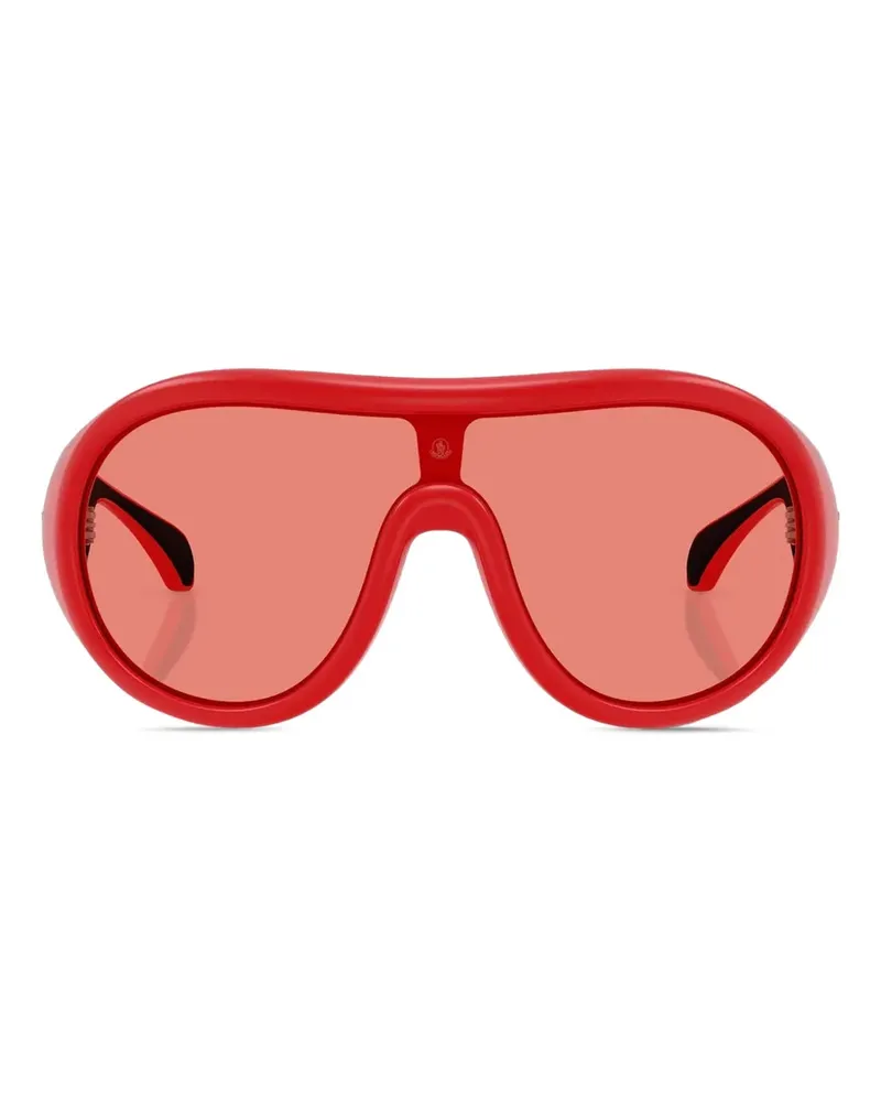 Moncler Cloche Sonnenbrille mit Shield-Gestell - Rot Rot