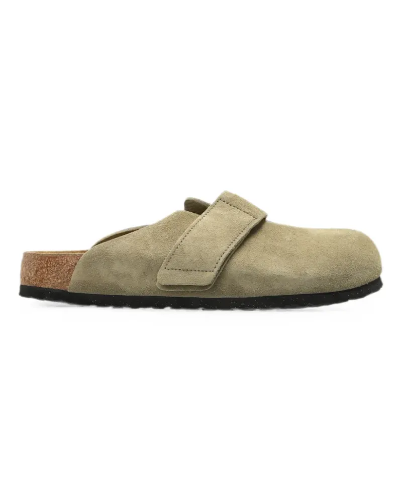 Birkenstock Loma touch-strap suede mules - Grün Grün