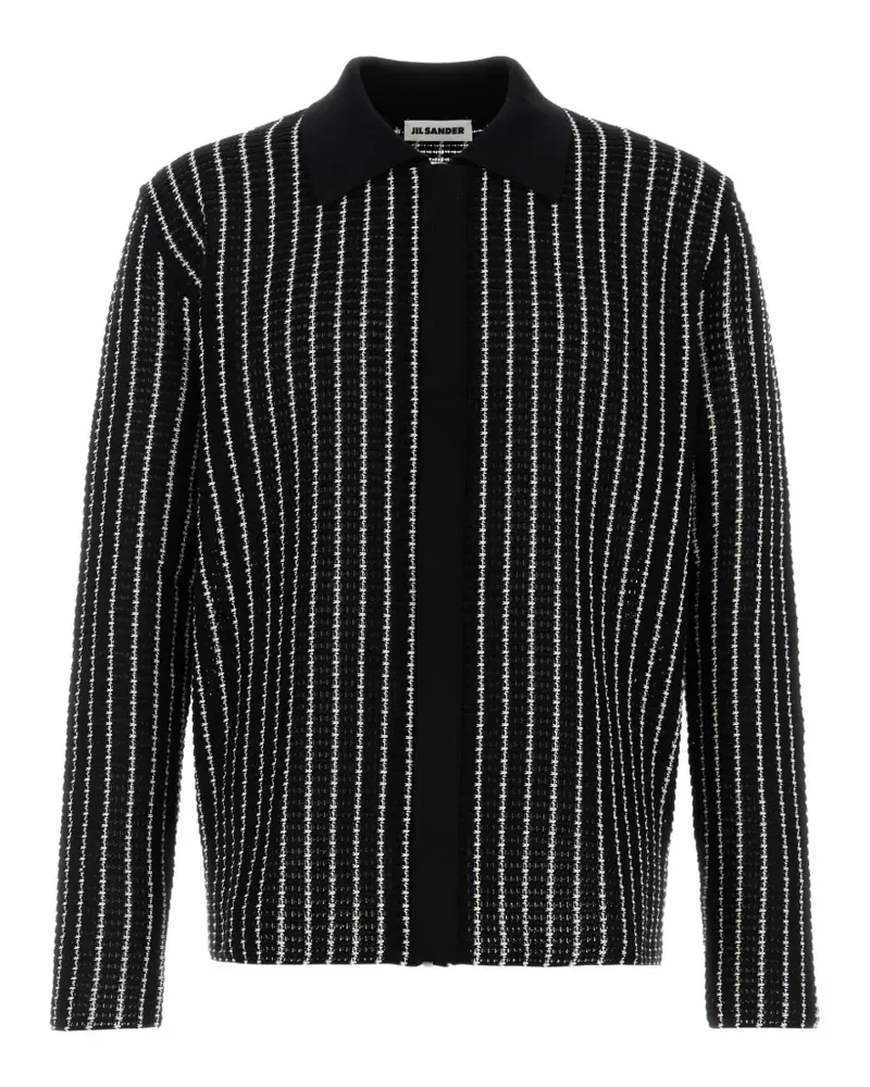 Jil Sander embroidered cardigan - Schwarz Schwarz