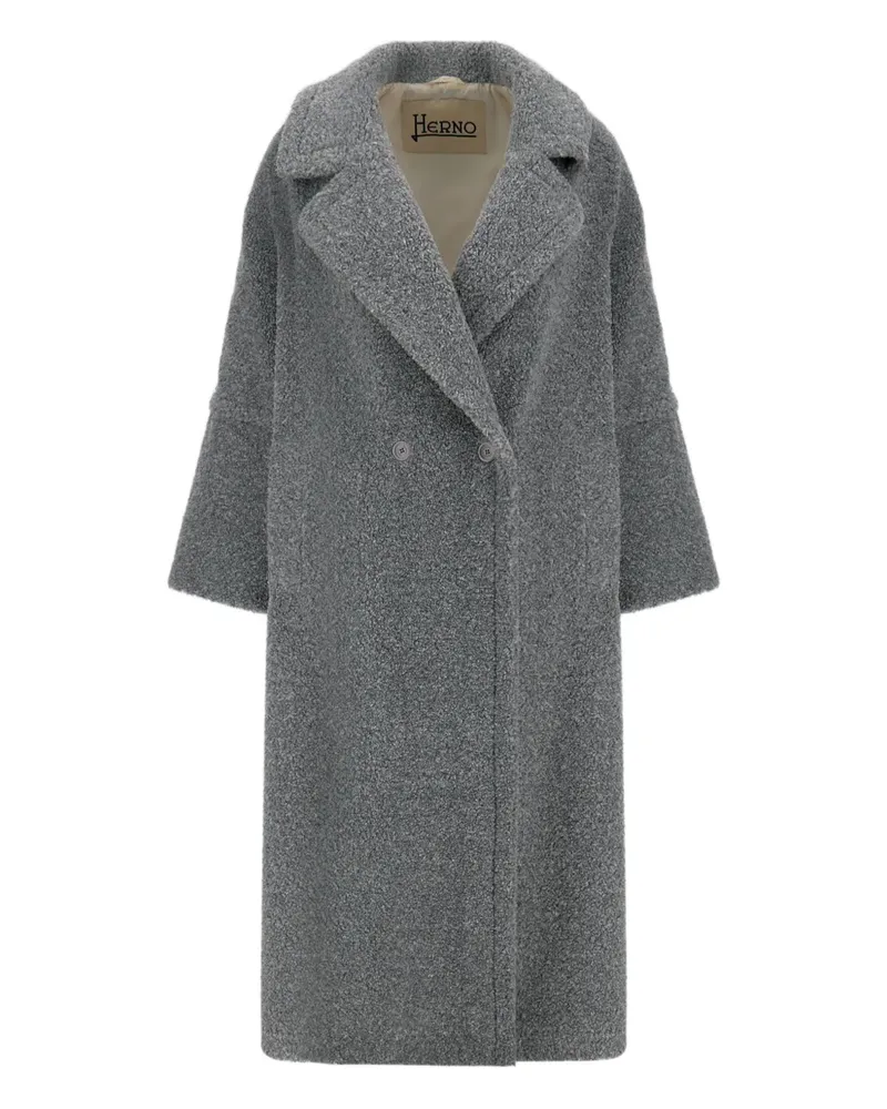 Herno Doppelreihiger Mantel - Grau Grau