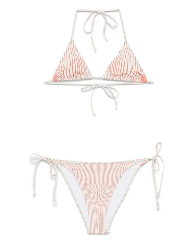 Jean Paul Gaultier Body Morphing Bikini mit Nadelstreifen - Grün Grün