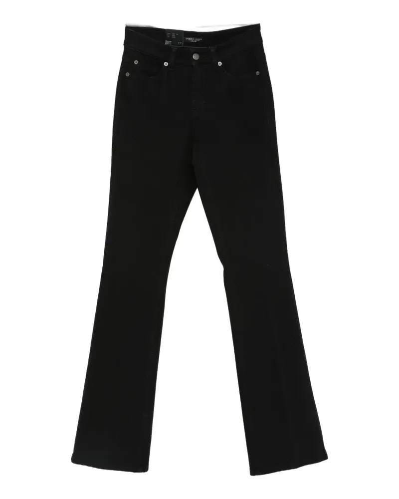 Cambio Paris logo-patch flared jeans - Schwarz Schwarz