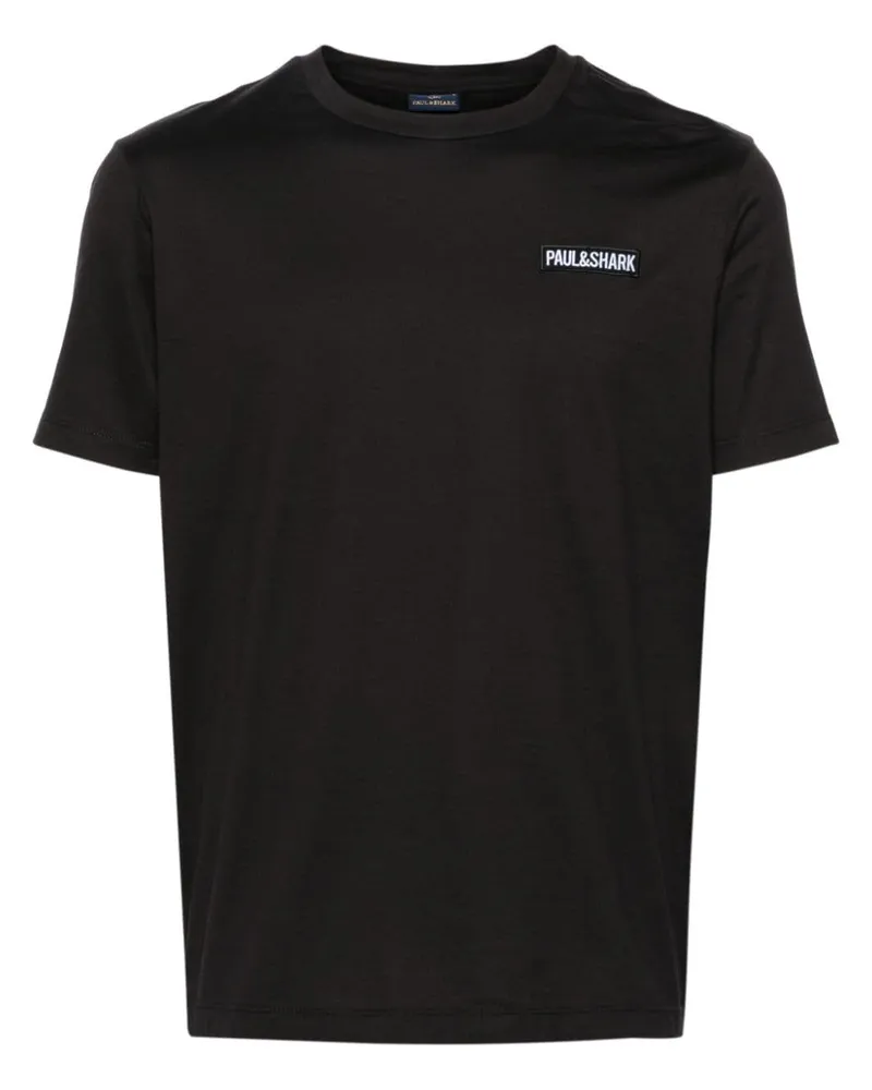 Paul & Shark T-Shirt mit Foto-Print - Schwarz Schwarz