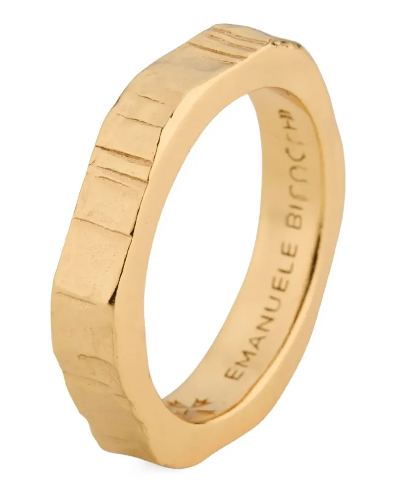 Emanuele Bicocchi small hammered band ring - Gold Gold