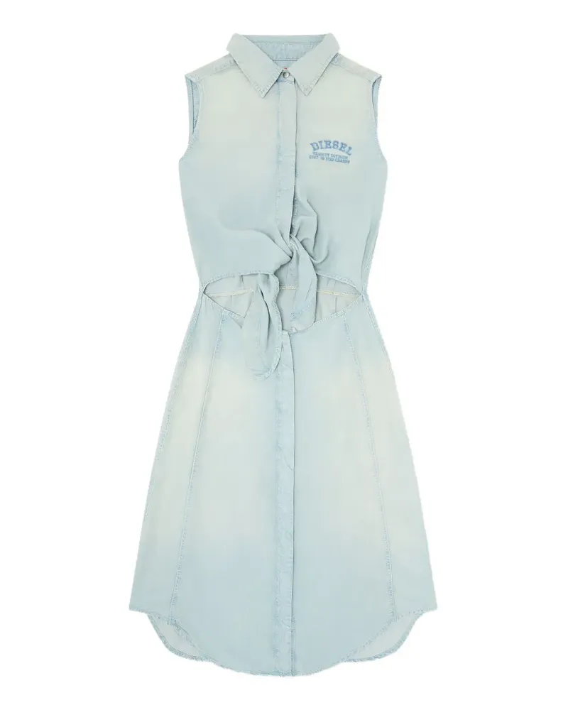 Diesel De-Susy tie-waist midi dress - Blau Blau