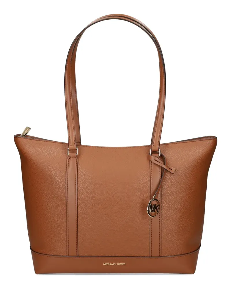 Michael Kors large Temple logo charm tote bag - Braun Braun