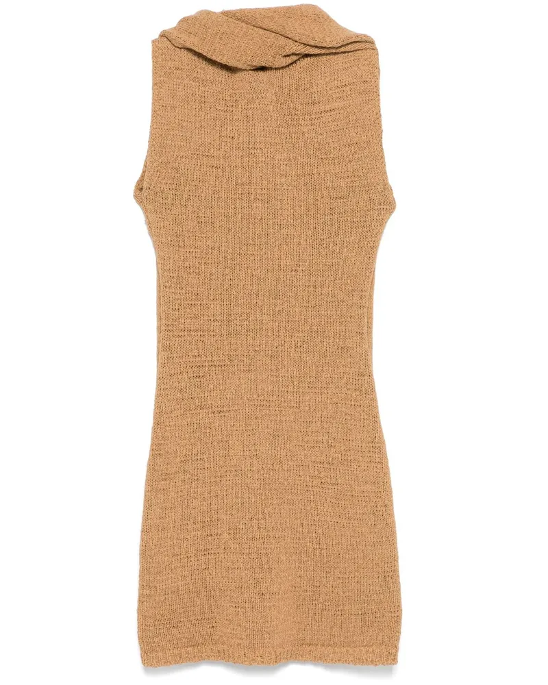 Aya Muse Minikleid mit Kapuze - Braun Braun