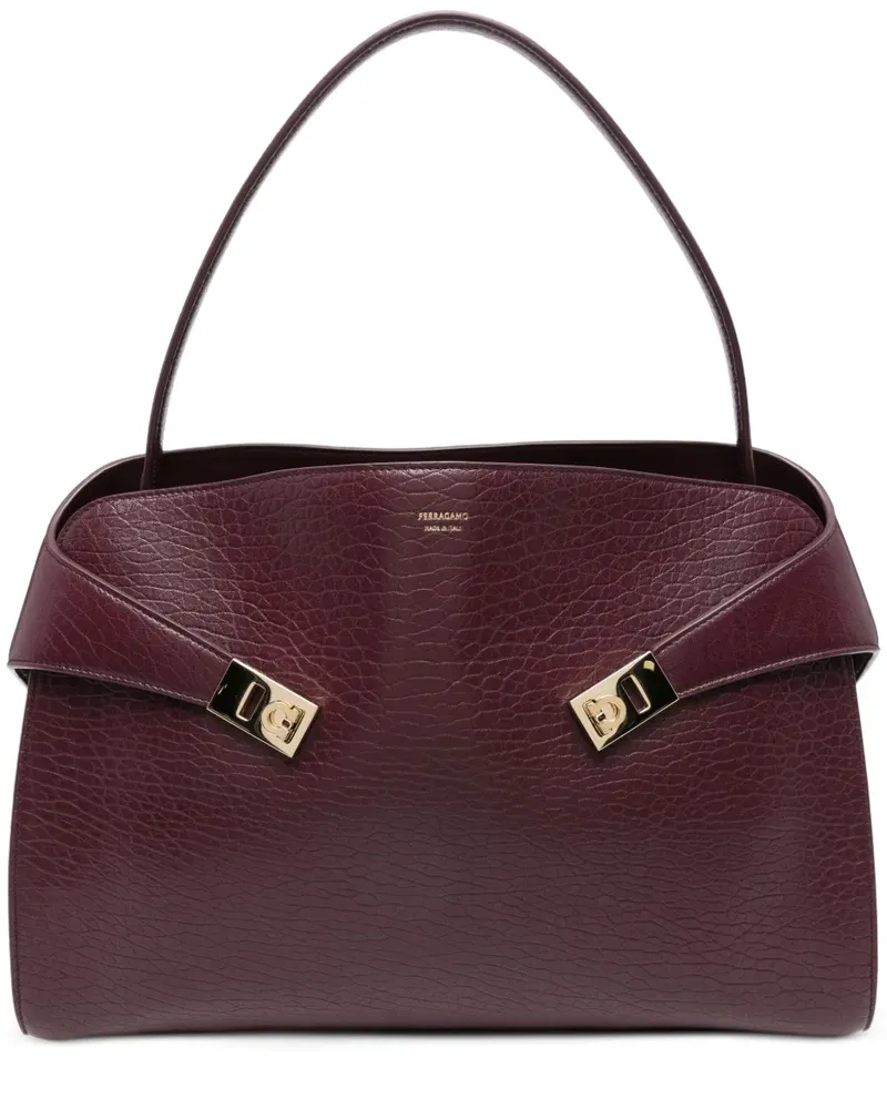 Ferragamo Schultertasche mit Gancini-Schnalle - Rot Rot