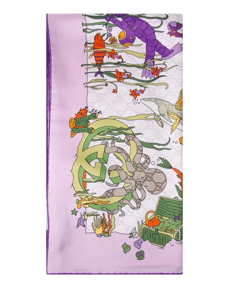 Gucci silk scarf - Violett Violett