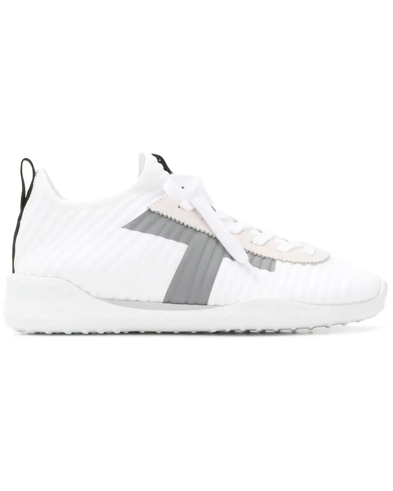 TOD'S Gerippte Sneakers - Weiß Weiß