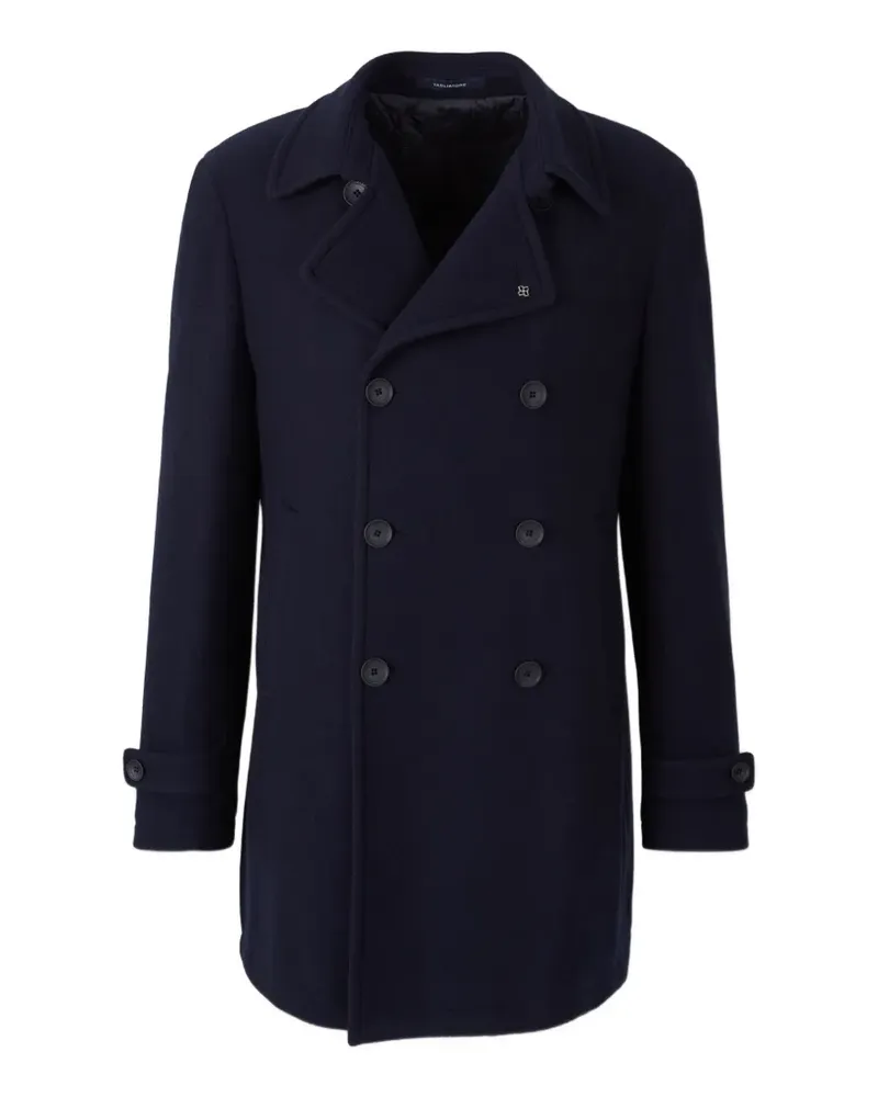 Tagliatore Doppelreihiger Mantel - Blau Blau