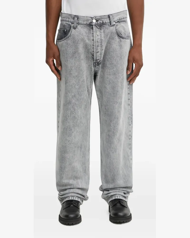 Aries button-fastening jeans - Grau Grau