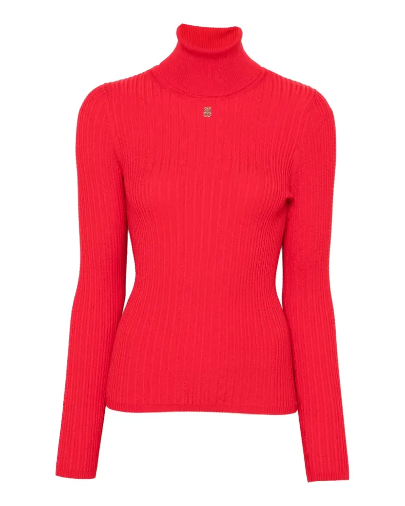 Sandro Pullover mit Logo-Schild - Rot Rot