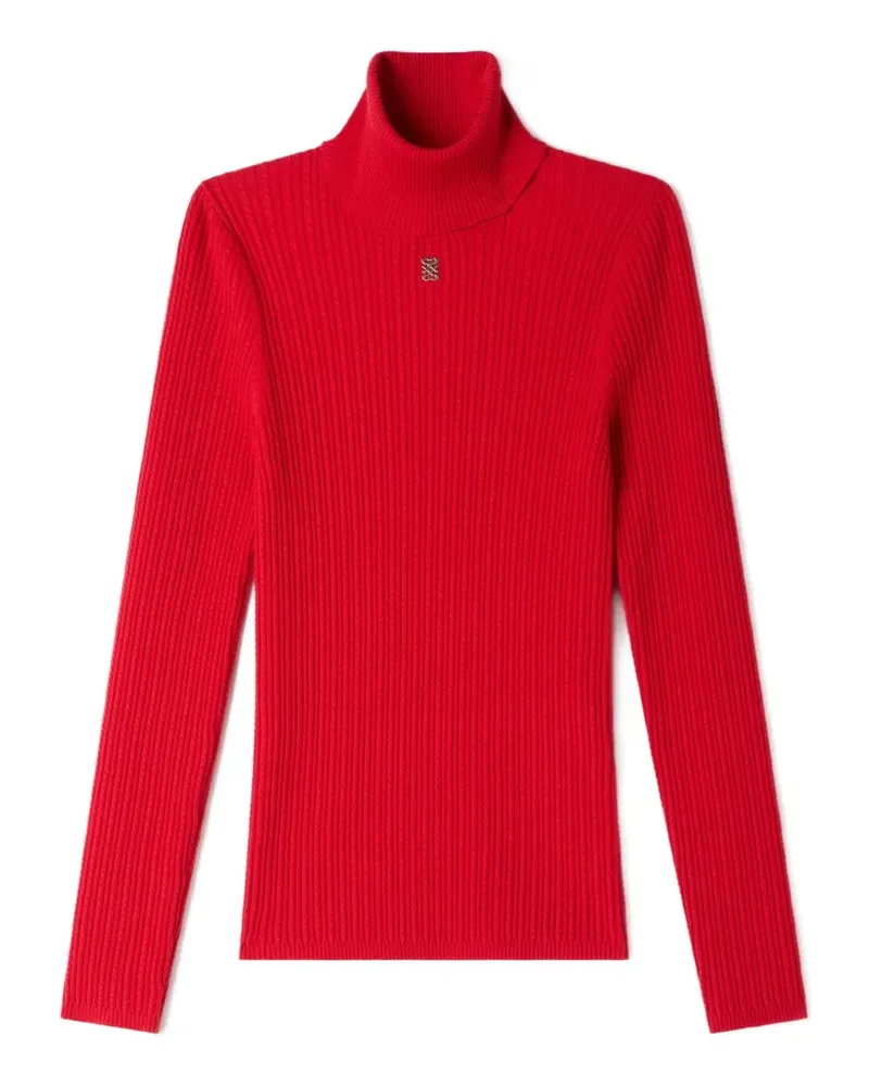 Sandro Pullover mit Logo-Schild - Rot Rot