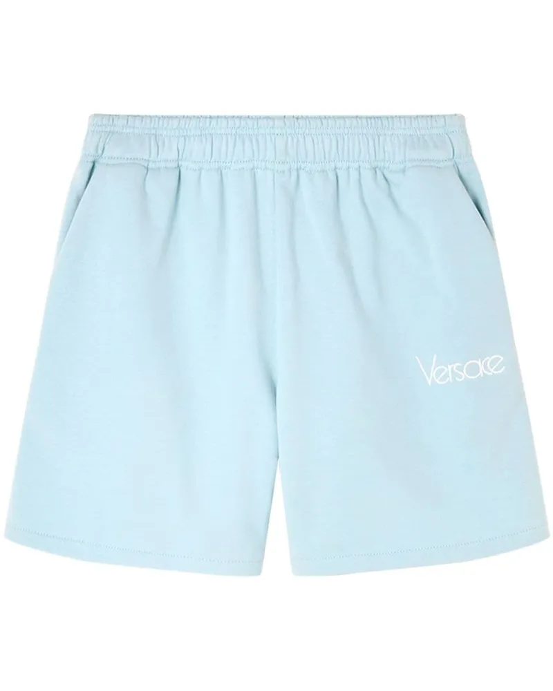 Versace Bestickte 1979 Re-Edition Joggingshorts - Blau Blau