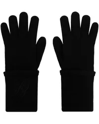 Emporio Armani Handschuhe mit Logo-Stickerei Schwarz