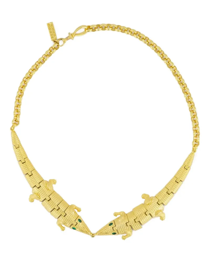 Begüm Khan Halskette mit Kroko-Motiv - Gold Gold