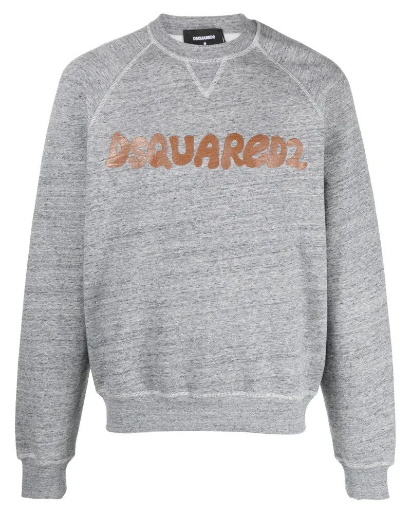 Dsquared2 Cool Sweatshirt mit Logo-Print - Grau Grau