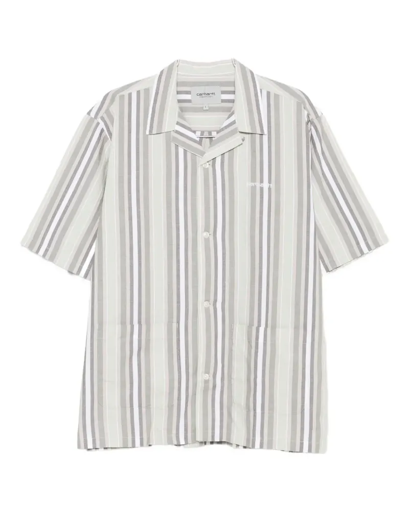 Carhartt WIP Gestreiftes Folsey Hemd - Grün Grün