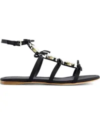 Giambattista Valli Sandalen mit Kristallen Schwarz