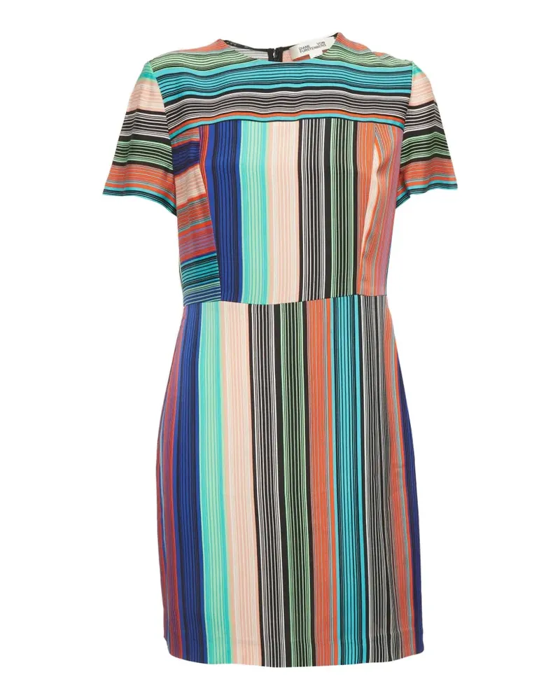 Diane von Furstenberg Gestreiftes Minikleid - Blau Blau