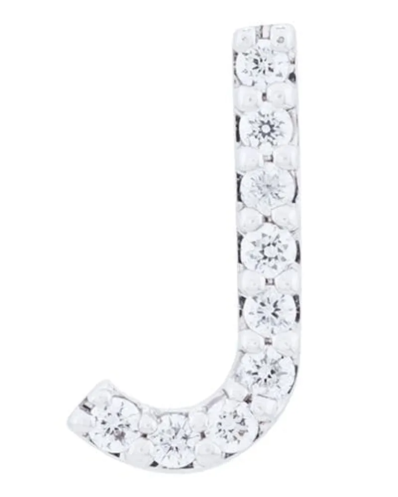 Alinka 18kt ' ID' Weißgoldohrstecker - Metallic Metallic