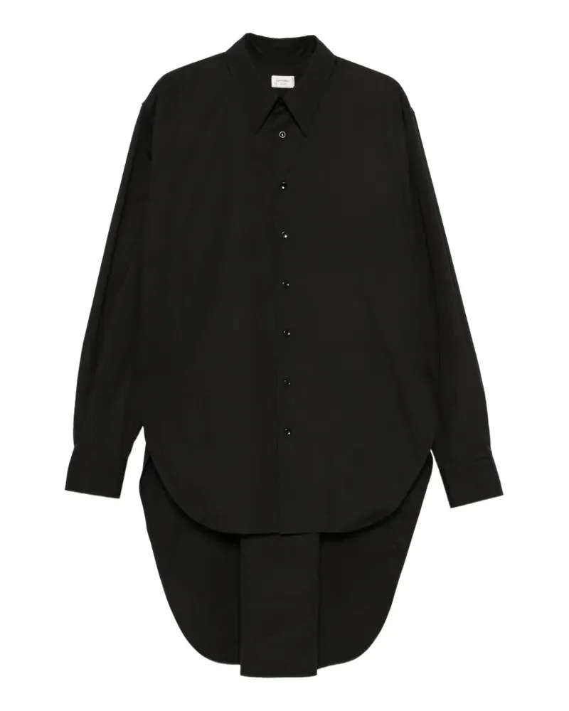 Saint Laurent Hemd mit hohem Saum - Schwarz Schwarz