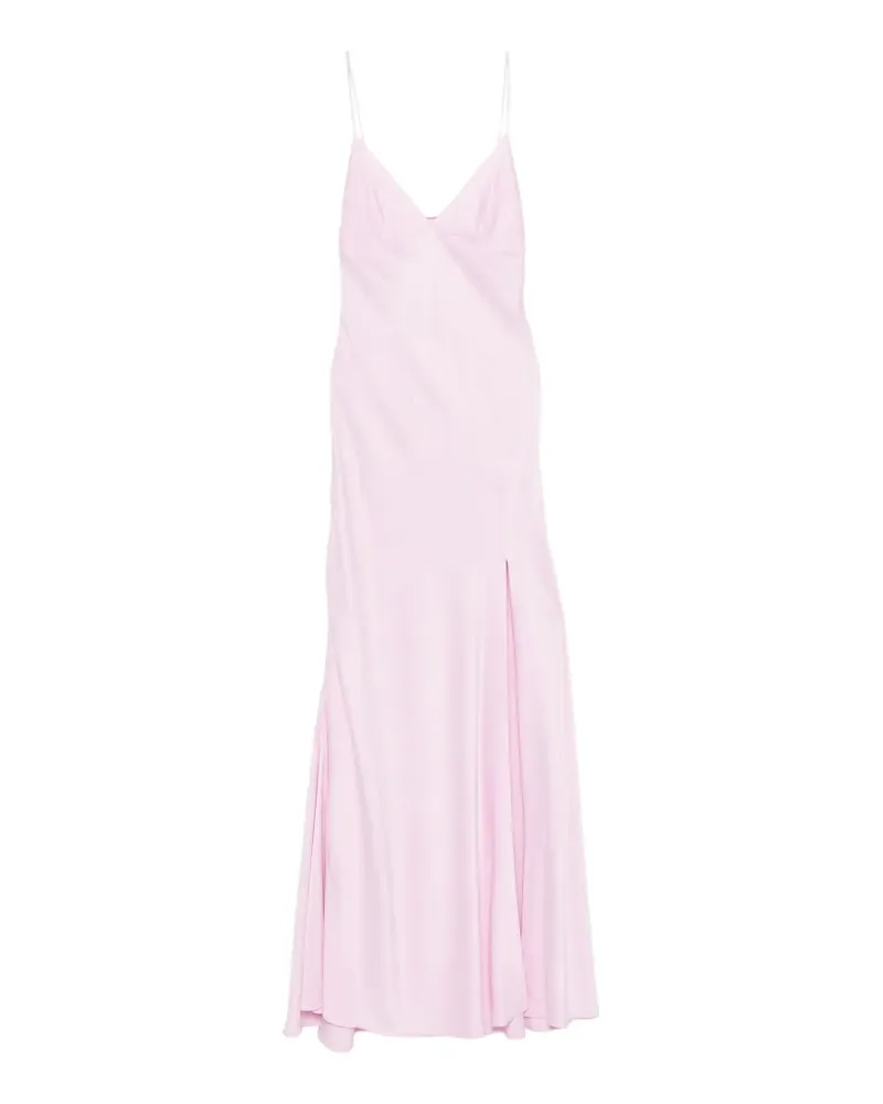 Alberta Ferretti Kleid mit Satin-Finish - Rosa Rosa