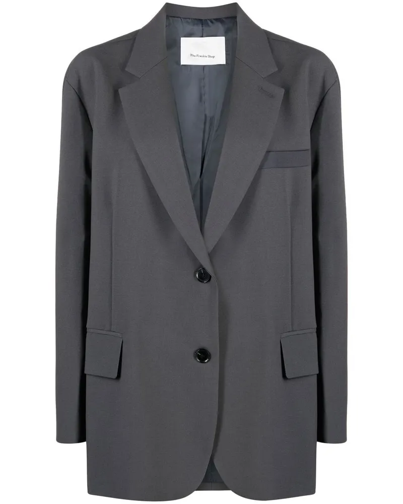 FRANKIE Shop Einreihiger Bea Blazer - Grau Grau