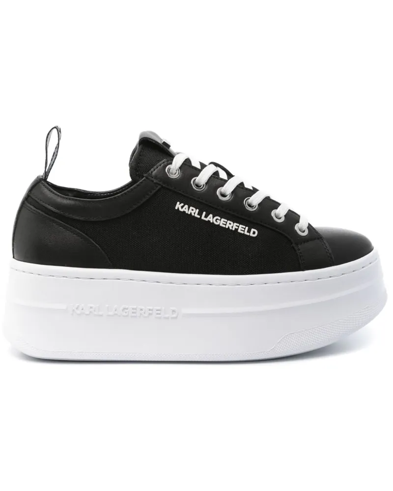 Karl Lagerfeld Sneakers mit Logo-Applikation - Schwarz Schwarz