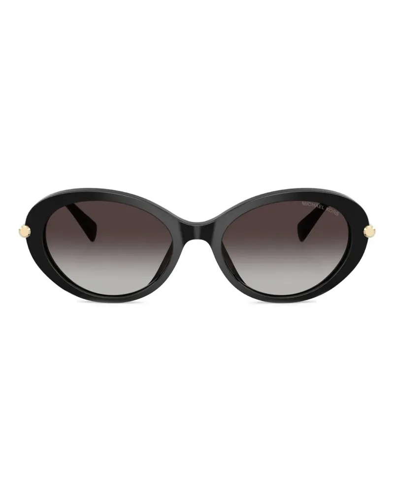 Michael Kors Sonnenbrille mit rundem Gestell - Schwarz Schwarz