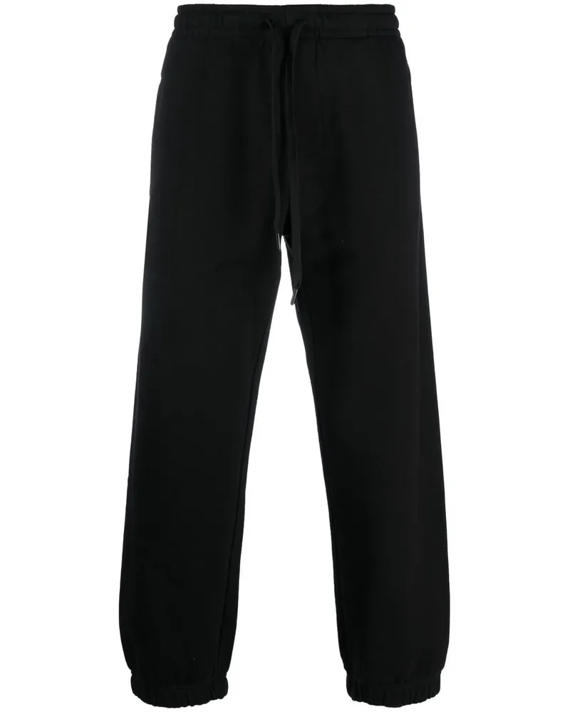 Versace Jeans Jogginghose mit Logo-Print - Schwarz Schwarz